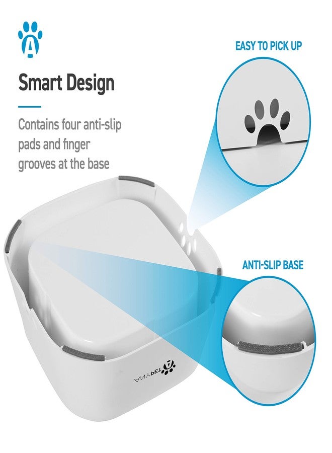 AnyPet No-Spill Dog Water Bowl, Anti-Splash Pet Slow Drinking Water Feeder, Spill Proof Travel Bowls for Large Medium Small Dogs and Cats - Image 3